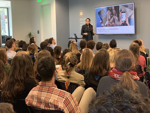 ESCP students at a presentation by Google's Brand Marketing Evangelist