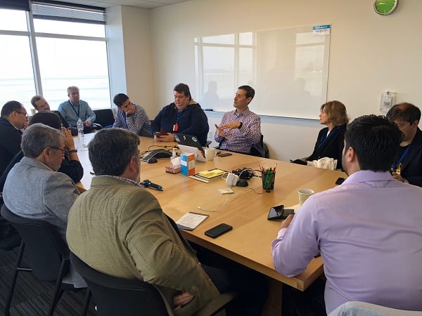 The Schlumberger team hears from an Amazon representative about how the tech company maintains a corporate culture that encourages innovation.