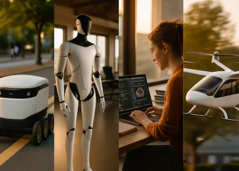 Robotics, AI, coding, and future mobility in a single frame.